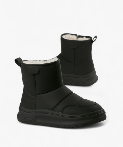 ALL BLACK(オールブラック)の「【厚底/3.5cm/ボア】ボアライニングショートブーツ(ブーツ・レディース・ブラック・36/37/39/38/40)」の12枚目の写真