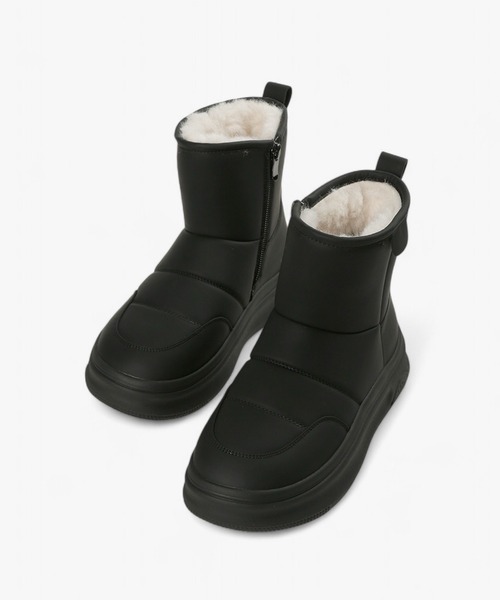 ALL BLACK(オールブラック)の「【厚底/3.5cm/ボア】ボアライニングショートブーツ(ブーツ・レディース・ブラック・36/37/39/38/40)」の13枚目の写真