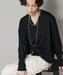 NANO universe（ナノユニバース）の「毛玉レスニット2wayカシュクールカーディガン（カーディガン/ボレロ）」