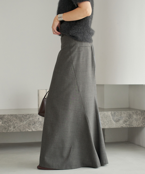 plage（プラージュ）の「Back flare スカート（スカート・レディース・チャコールグレー/ブラウン・38/36/34）」の13枚目の写真