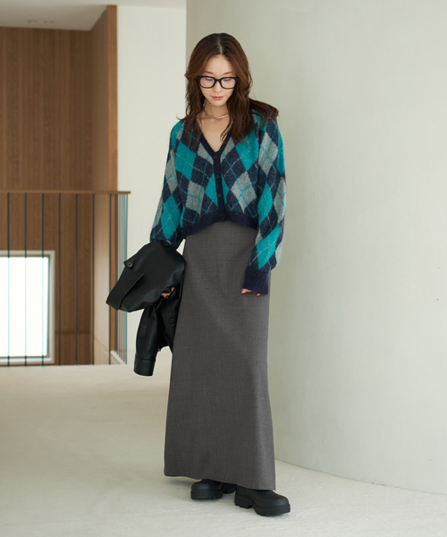 plage（プラージュ）の「Back flare スカート（スカート・レディース・チャコールグレー/ブラウン・38/36/34）」の15枚目の写真