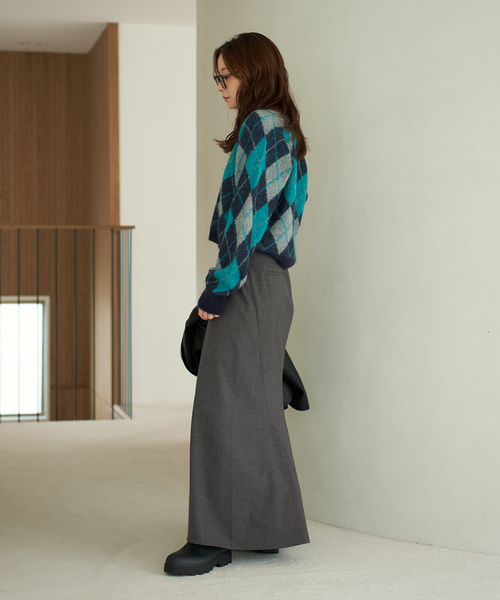 plage（プラージュ）の「Back flare スカート（スカート・レディース・チャコールグレー/ブラウン・38/36/34）」の17枚目の写真