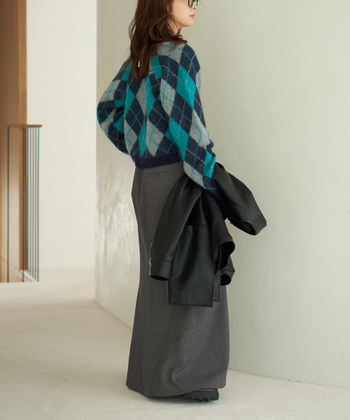 plage（プラージュ）の「Back flare スカート（スカート・レディース・チャコールグレー/ブラウン・38/36/34）」の19枚目の写真