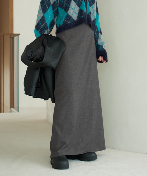 plage（プラージュ）の「Back flare スカート（スカート・レディース・チャコールグレー/ブラウン・38/36/34）」の21枚目の写真