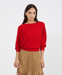 未使用品　エポカザショップ♥ニット　レッド　40 М EPOCA｜エポカのニット/セーター通販 - ZOZOTOWN