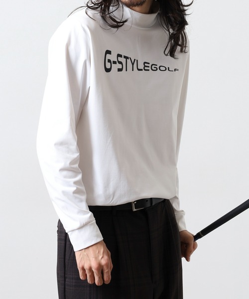 FUNALIVE(ファンアライブ)の「モックネック ロゴ 長袖 プリントTシャツ(Tシャツ/カットソー・メンズ・チャコールグレー/ホワイト/ネイビー/ブラック・L/LL/M)」の7枚目の写真