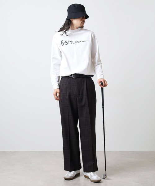 FUNALIVE(ファンアライブ)の「モックネック ロゴ 長袖 プリントTシャツ(Tシャツ/カットソー・メンズ・チャコールグレー/ホワイト/ネイビー/ブラック・L/LL/M)」の8枚目の写真