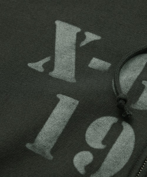 X-girl x Champion REVERSE WEAVE R STENCIL LOGO ZIP UP HOODIE