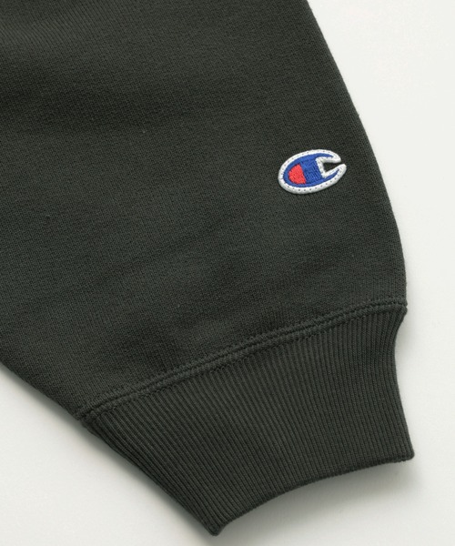 Champion（チャンピオン）の「X-girl x Champion REVERSE WEAVE R STENCIL LOGO ZIP UP HOODIE（パーカー・レディース・ブラック/アッシュ/バーガンディー・M/S）」の18枚目の写真