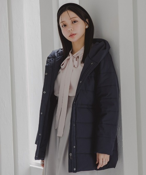 Petitjo（プッチージョ）の「小さいサイズ　裏トリコットジャケット　低身長さん・小柄女性（その他アウター・レディース・ネイビー/ブラック・PSS/PL/PM/PS）」の2枚目の写真