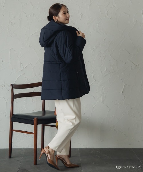 Petitjo（プッチージョ）の「小さいサイズ　裏トリコットジャケット　低身長さん・小柄女性（その他アウター・レディース・ネイビー/ブラック・PSS/PL/PM/PS）」の15枚目の写真