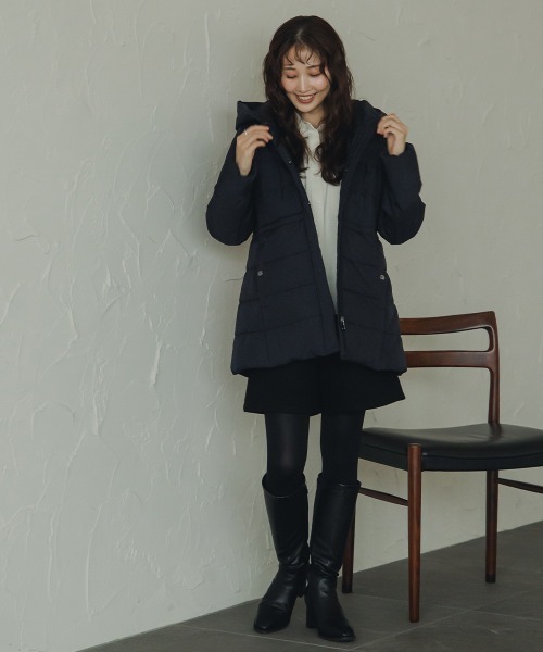 Petitjo（プッチージョ）の「小さいサイズ　裏トリコットジャケット　低身長さん・小柄女性（その他アウター・レディース・ネイビー/ブラック・PSS/PL/PM/PS）」の3枚目の写真