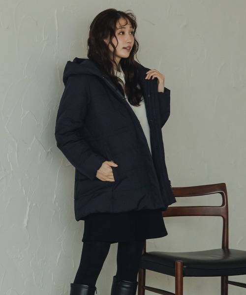 Petitjo（プッチージョ）の「小さいサイズ　裏トリコットジャケット　低身長さん・小柄女性（その他アウター・レディース・ネイビー/ブラック・PSS/PL/PM/PS）」の5枚目の写真