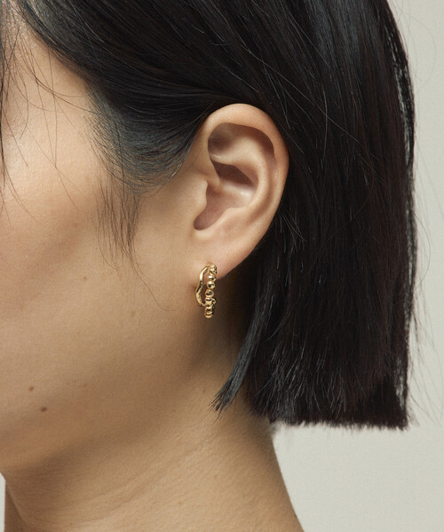 Firsthand（ファーストハンド）の「Firsthand/ファーストハンド ダブルフープピアス / 両耳用（ピアス（両耳用）・レディース・シルバー/ゴールド・ONE SIZE）」の6枚目の写真