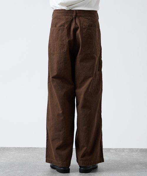 B.C STOCK（ベーセーストック）の「【PLANET OF EARTH】フェード加工 ペインターワイドパンツ（その他パンツ・メンズ・ブラウン/ホワイト系その他/ネイビー・LARGE/MEDIUM/XX-LARGE）」の16枚目の写真