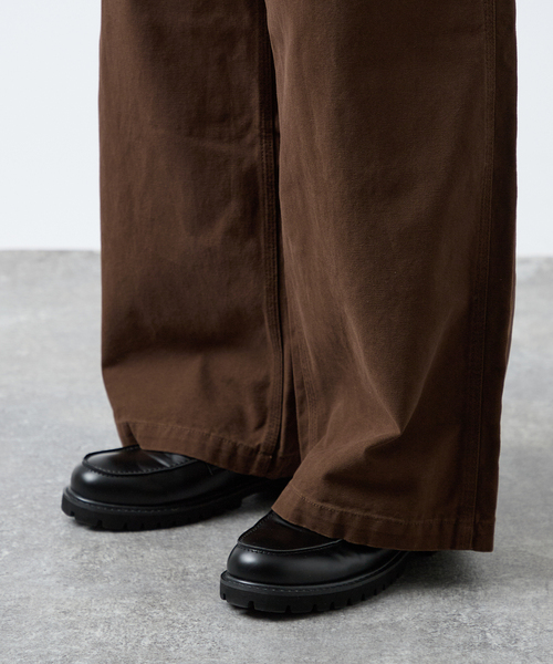 B.C STOCK（ベーセーストック）の「【PLANET OF EARTH】フェード加工 ペインターワイドパンツ（その他パンツ・メンズ・ブラウン/ホワイト系その他/ネイビー・LARGE/MEDIUM/XX-LARGE）」の19枚目の写真