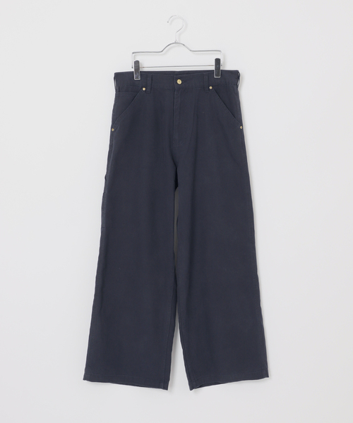 B.C STOCK（ベーセーストック）の「【PLANET OF EARTH】フェード加工 ペインターワイドパンツ（その他パンツ・メンズ・ブラウン/ホワイト系その他/ネイビー・LARGE/MEDIUM/XX-LARGE）」の22枚目の写真