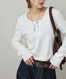 WHO'S WHO gallery | RING SNAP TOP/リングドットL/Sトップス(Tシャツ/カットソー)