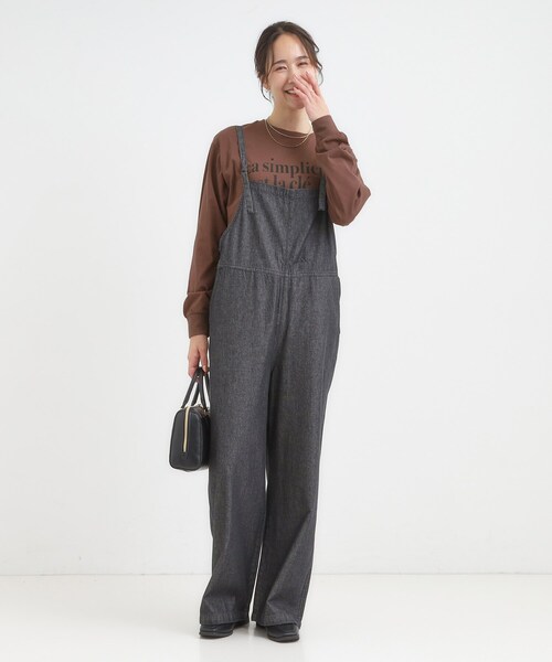 SHOO・LA・RUE（シューラルー）の「【S-LL/選べる7柄】グラフィックアソート ベーシックロンT【CIRCRIC】（Tシャツ/カットソー・レディース・ホワイト系5/ピンク系/ベージュ系その他4/ダークブラウン系5/ブラック系/ホワイト系7/オレンジ系その他5/グレー系その他3/チャコール/ホワイト系2/ホワイト系1/イエロー系その他7/ブルー系その他7/ベージュ系その他5・03/04/02/01）」の19枚目の写真