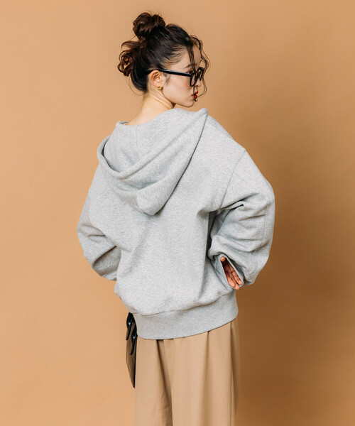 FREAK'S STORE（フリークスストア）の「限定展開 リラックスフィット ボンディング ジップアップ パーカー（パーカー・メンズ・ブラック/チャコールグレー/グレー・MEDIUM/LARGE/SMALL）」の5枚目の写真