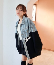 ニットｘデニムBIGジャケット