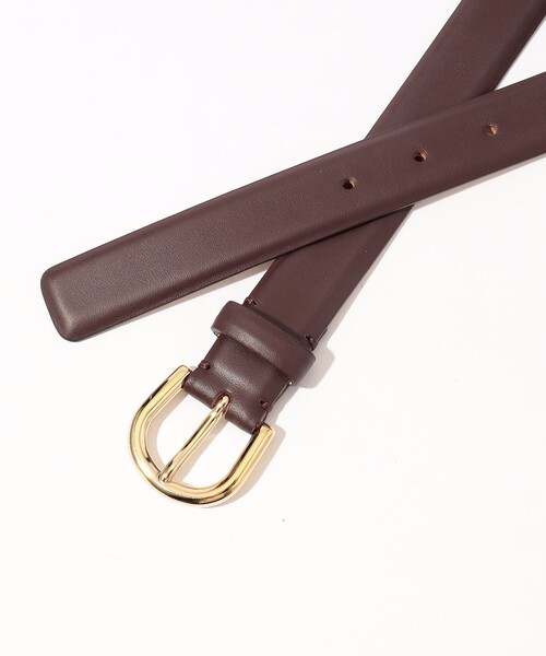MANUELA（マヌエラ）の「MANUELA レザーベルト（ベルト・レディース・ボルドー・FREE）」の3枚目の写真