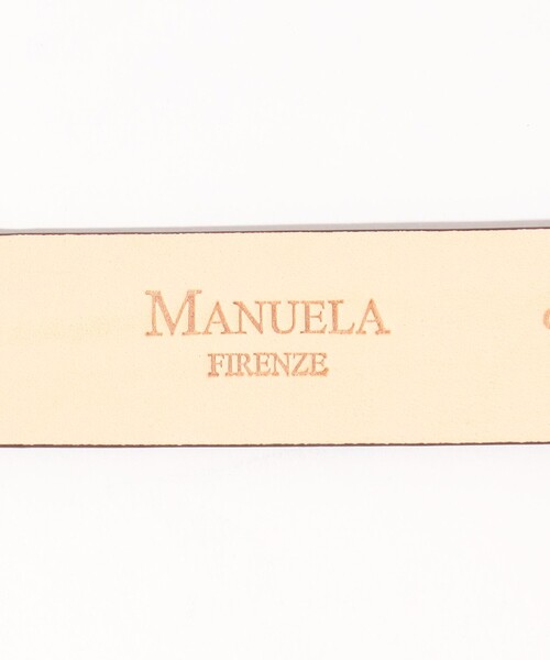 MANUELA（マヌエラ）の「MANUELA レザーベルト（ベルト・レディース・ボルドー・FREE）」の5枚目の写真