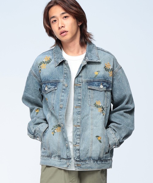 セール】WOODENDOLL フラワー刺繍デニムGジャン（デニムジャケット