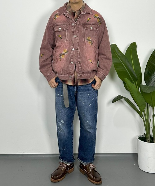 セール】WOODENDOLL フラワー刺繍デニムGジャン（デニムジャケット