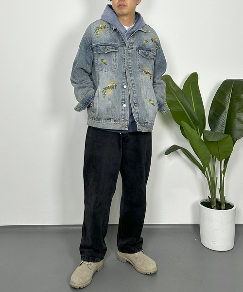 セール】WOODENDOLL フラワー刺繍デニムGジャン（デニムジャケット