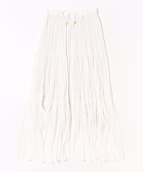 Jines（ジネス）の「ナチュラルエアータンブラー ティアードスカート（スカート・レディース・ホワイト/ブラウン/グリーン・38）」の18枚目の写真