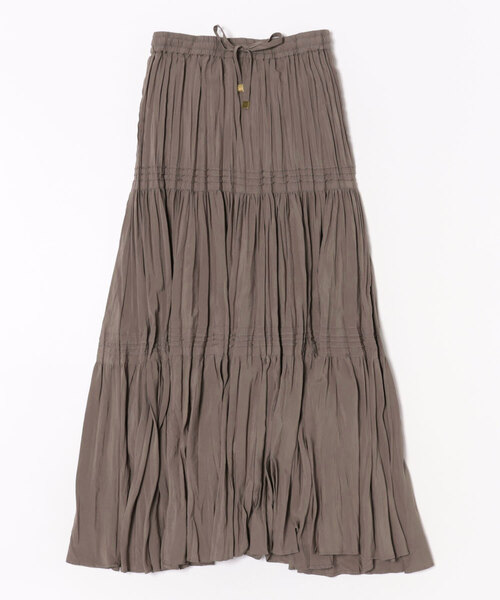 Jines（ジネス）の「ナチュラルエアータンブラー ティアードスカート（スカート・レディース・ホワイト/ブラウン/グリーン・38）」の16枚目の写真