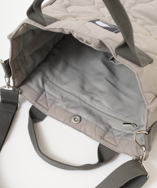 SCANDINAVIAN FOREST（スカンジナビアン・フォレスト）の「SCANDINAVIAN FOREST　ウェーブキルト2WAYトート（トートバッグ・レディース・グレー/グリーン系その他/ブラック・FREE）」の15枚目の写真