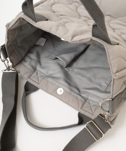 SCANDINAVIAN FOREST（スカンジナビアン・フォレスト）の「SCANDINAVIAN FOREST　ウェーブキルト2WAYトート（トートバッグ・レディース・グレー/グリーン系その他/ブラック・FREE）」の16枚目の写真