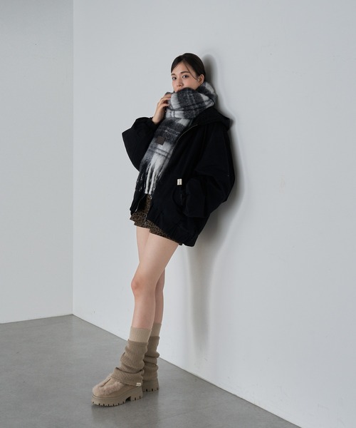 RAY CASSIN（レイカズン）の「配色レッグウォーマー（レッグウォーマー・レディース・グレー系その他2/グレー系その他3/ライトベージュ・FREE）」の17枚目の写真