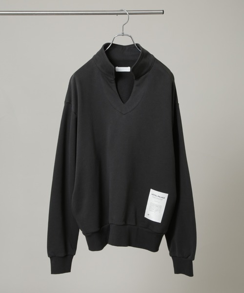 NANO universe（ナノユニバース）の「｢HOTEL PALACE｣ スキッパーロゴスウェット（スウェット・メンズ・ベージュ/ブラック・L/M）」の19枚目の写真