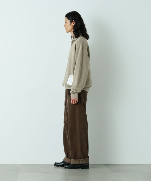 NANO universe（ナノユニバース）の「｢HOTEL PALACE｣ スキッパーロゴスウェット（スウェット・メンズ・ベージュ/ブラック・L/M）」の10枚目の写真