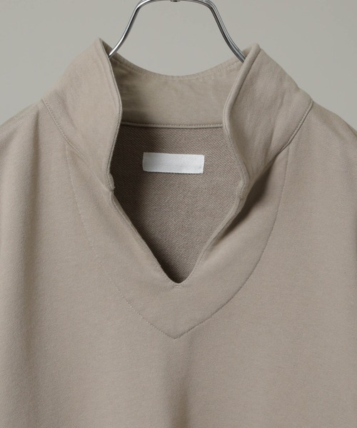 NANO universe（ナノユニバース）の「｢HOTEL PALACE｣ スキッパーロゴスウェット（スウェット・メンズ・ベージュ/ブラック・L/M）」の16枚目の写真