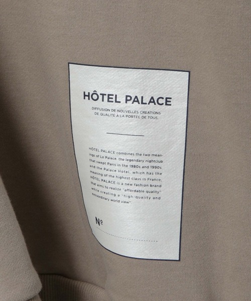 NANO universe（ナノユニバース）の「｢HOTEL PALACE｣ スキッパーロゴスウェット（スウェット・メンズ・ベージュ/ブラック・L/M）」の11枚目の写真