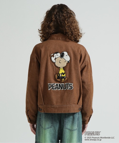 AVIREX(アヴィレックス)の「《AVIREX × PEANUTS》DENIM WORK JACKET / デニムワークジャケット / ピーナッツ / アヴィレックス(デニムジャケット・レディース・ブラック/ブラウン・M/S)」の18枚目の写真