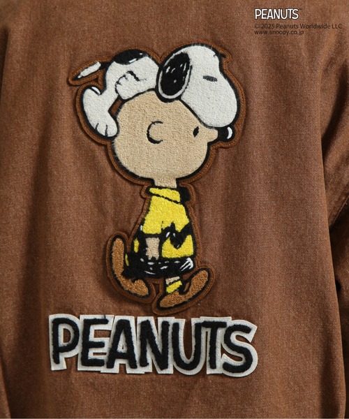 AVIREX(アヴィレックス)の「《AVIREX × PEANUTS》DENIM WORK JACKET / デニムワークジャケット / ピーナッツ / アヴィレックス(デニムジャケット・レディース・ブラック/ブラウン・M/S)」の4枚目の写真
