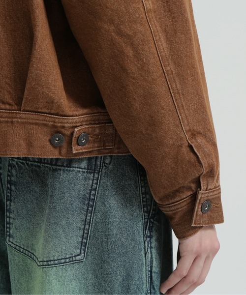AVIREX(アヴィレックス)の「《AVIREX × PEANUTS》DENIM WORK JACKET / デニムワークジャケット / ピーナッツ / アヴィレックス(デニムジャケット・レディース・ブラック/ブラウン・M/S)」の14枚目の写真