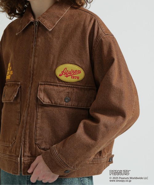 AVIREX(アヴィレックス)の「《AVIREX × PEANUTS》DENIM WORK JACKET / デニムワークジャケット / ピーナッツ / アヴィレックス(デニムジャケット・レディース・ブラック/ブラウン・M/S)」の10枚目の写真