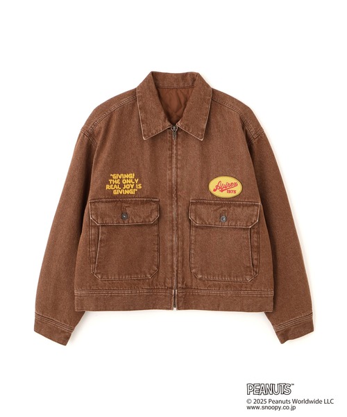 AVIREX(アヴィレックス)の「《AVIREX × PEANUTS》DENIM WORK JACKET / デニムワークジャケット / ピーナッツ / アヴィレックス(デニムジャケット・レディース・ブラック/ブラウン・M/S)」の20枚目の写真