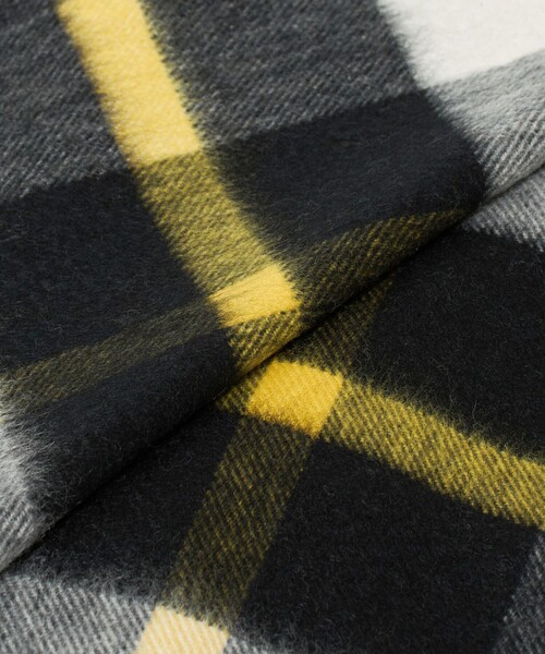 Johnstons of Elgin（ジョンストンズオブエルガン）の「＜Johnstons of Elgin＞カシミヤ チェック 70 ストール（ストール/ショール・レディース・ダークグレー/コバルトブルー/ライトグレー・FREE）」の11枚目の写真