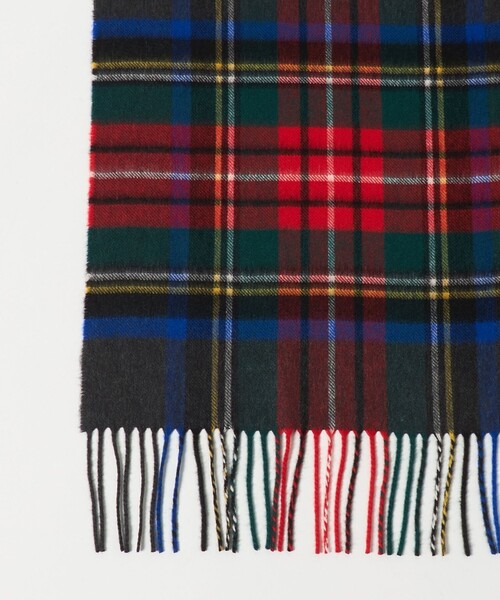 Johnstons of Elgin（ジョンストンズオブエルガン）の「＜Johnstons of Elgin＞カシミヤ チェック 70 ストール（ストール/ショール・レディース・ダークグレー/コバルトブルー/ライトグレー・FREE）」の16枚目の写真