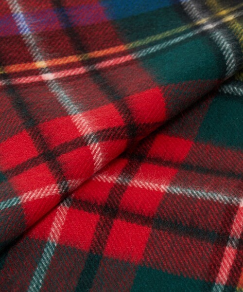 Johnstons of Elgin（ジョンストンズオブエルガン）の「＜Johnstons of Elgin＞カシミヤ チェック 70 ストール（ストール/ショール・レディース・ダークグレー/コバルトブルー/ライトグレー・FREE）」の17枚目の写真