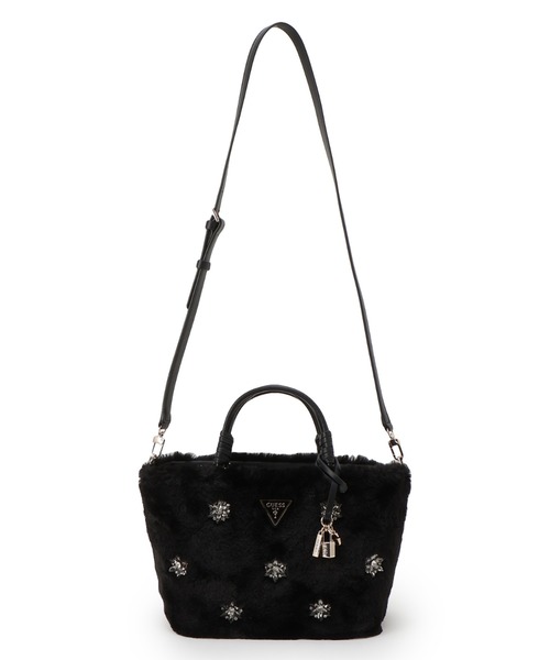 Guess（ゲス）の「SHAIDA Tote トートバッグ  （ショルダーバッグ・レディース・ストーン/ブラック・ONE SIZE）」の7枚目の写真