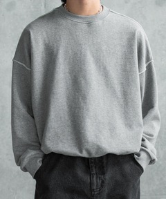 8 YARDS クールネック　スエット　S Design crew neck sweatshirt / デザインクルーネックスウェット