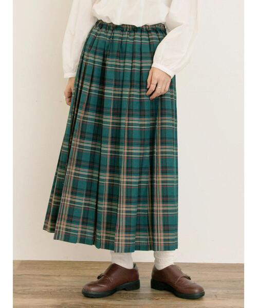 Samansa Mos2(サマンサ モスモス)の「プリーツスカート(スカート・レディース・グリーン/ブラウン/チャコールグレー/ベージュ・F)」の5枚目の写真